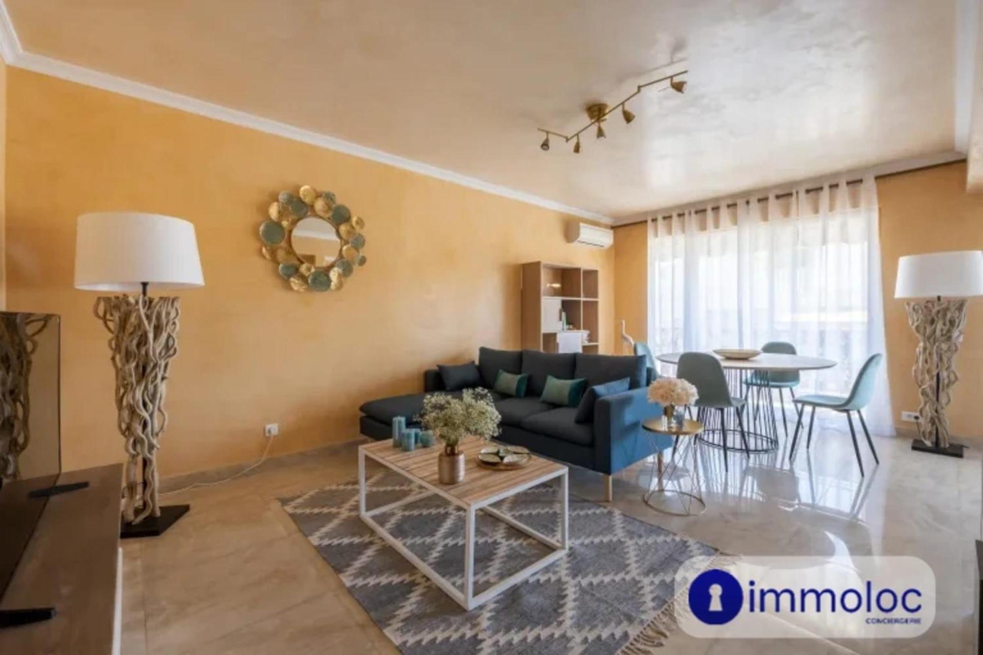 Air-Conditioned Apartment With Terrace Sea View Niza Exterior foto