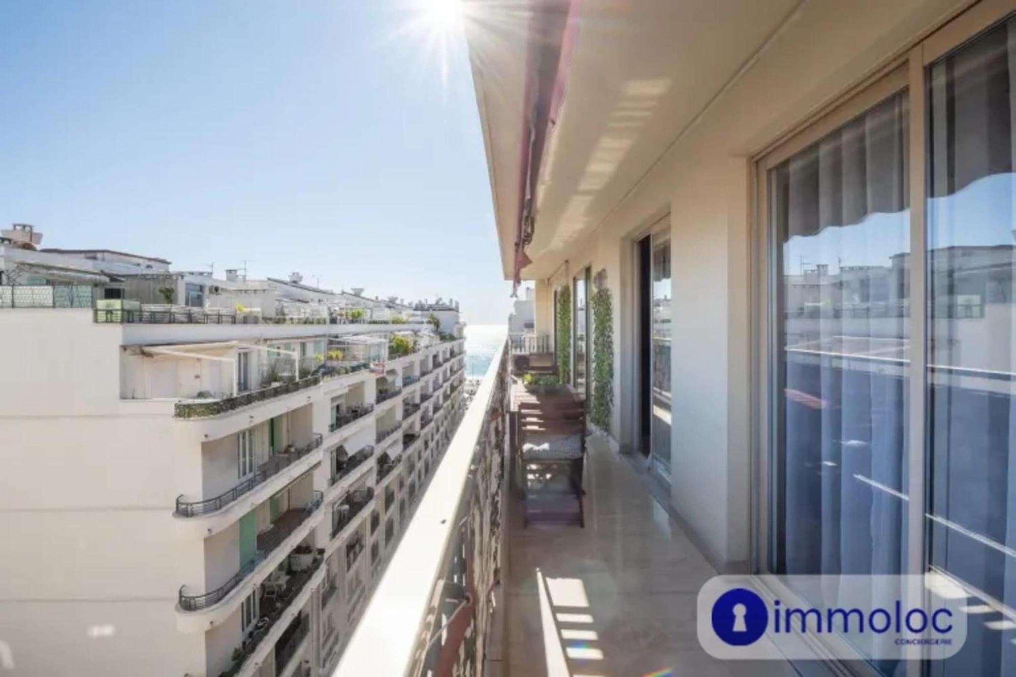Air-Conditioned Apartment With Terrace Sea View Niza Exterior foto